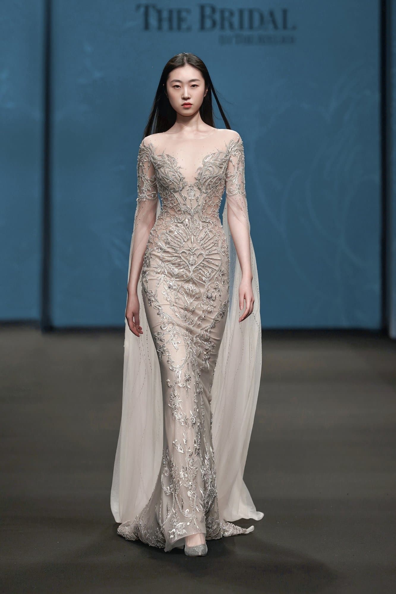 Stitching Embroidery Mermaid Dress