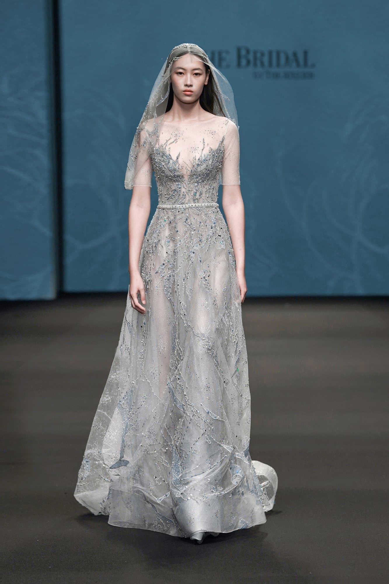 Three-Quarter Sleeves Long Dress