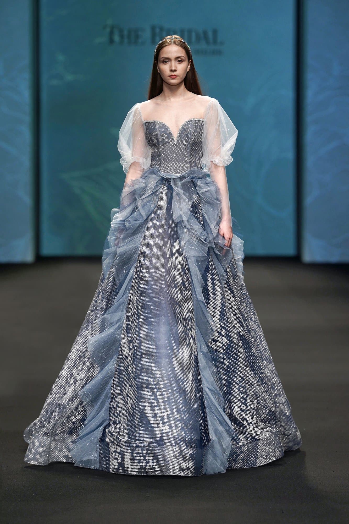 Balloon Sleeves Long Dress