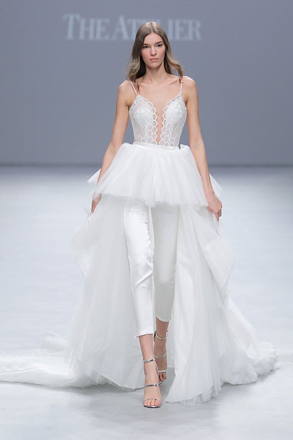 SPAGHETTI STRAP WEDDING DRESS