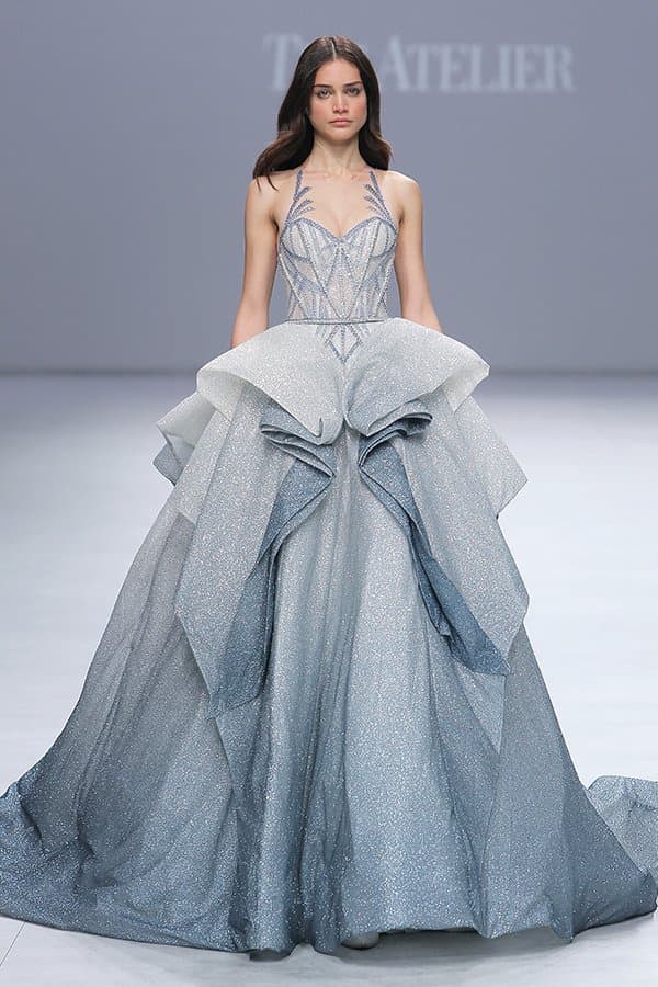 GRADIENT EVENING GOWN