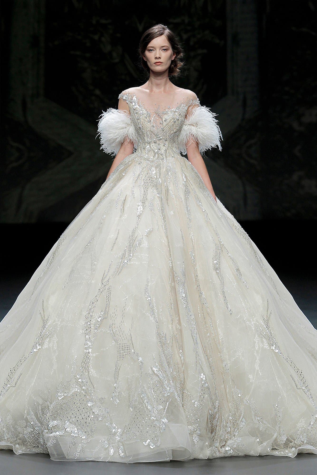 EMBROIDERED CORSET ROYAL GOWN