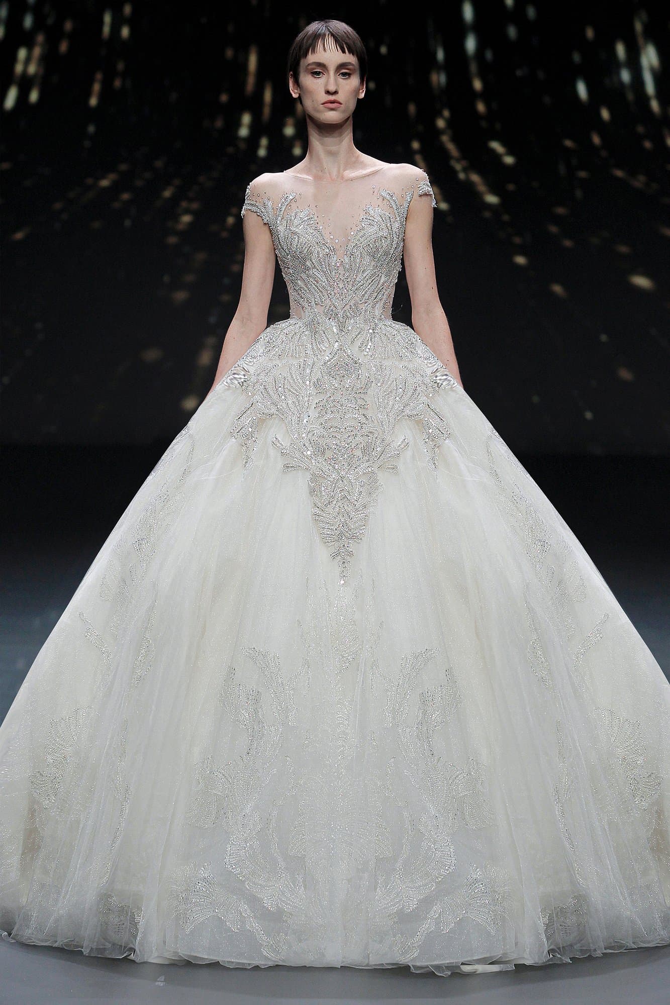 CAP SLEEVES ROYAL WEDDING GOWN