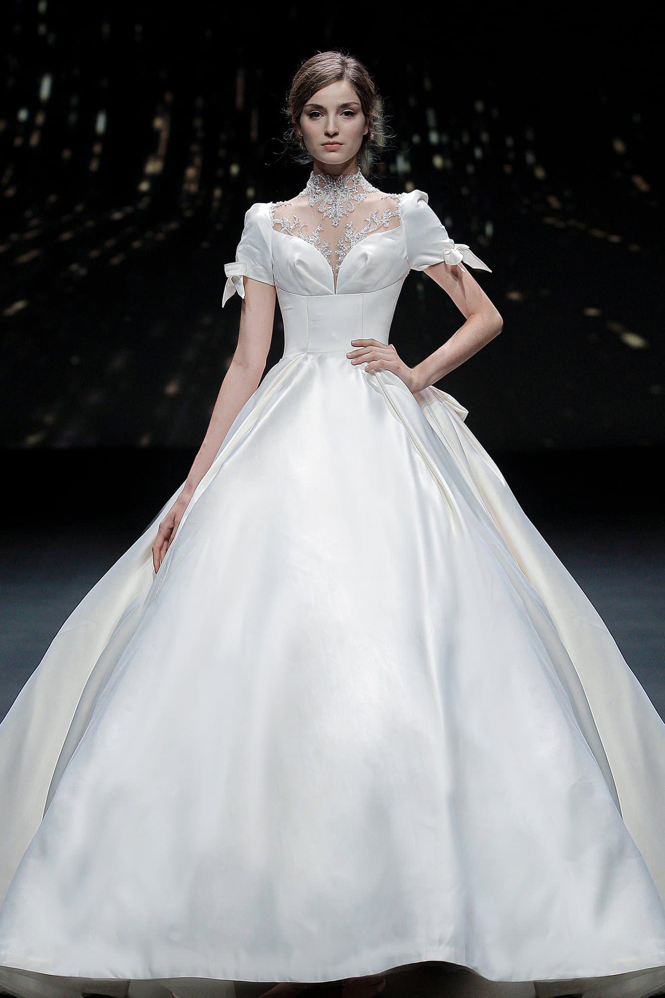 SATIN ROYAL WEDDING GOWN