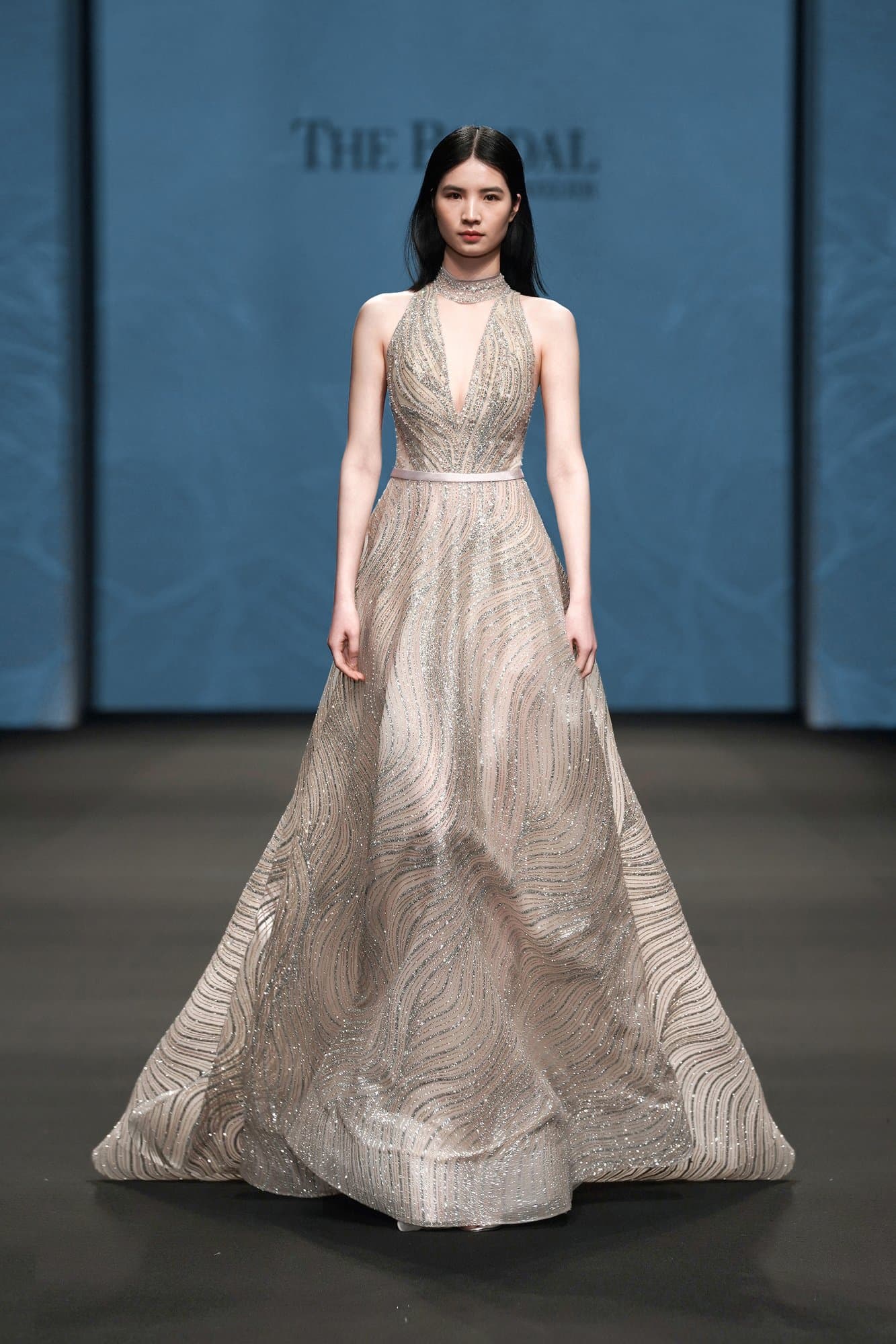 Halter Open-Back Long Dress