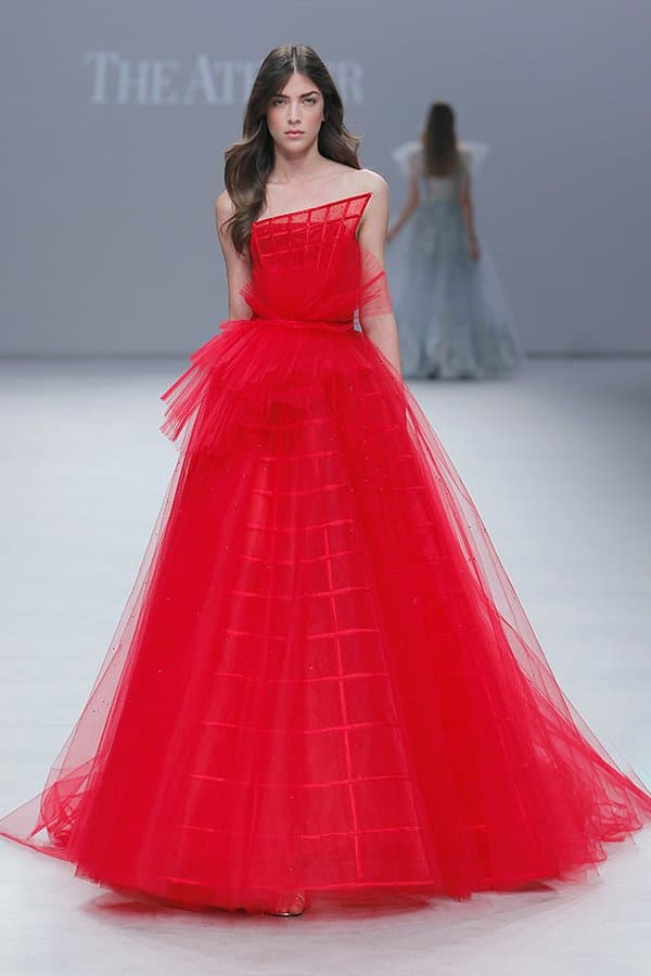 RED EVENING DRESS